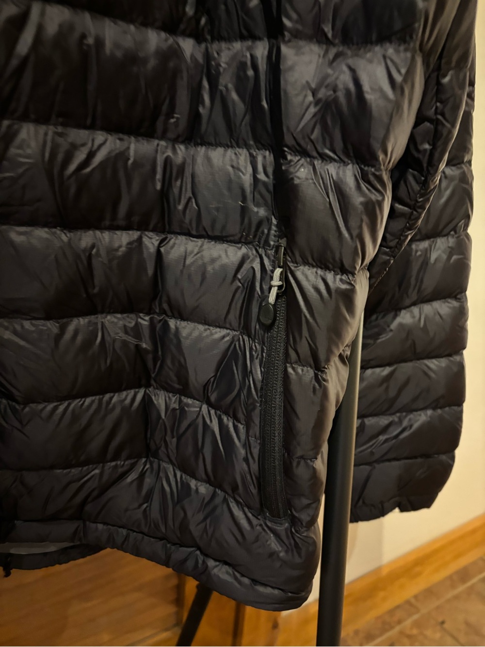 L.L. Bean Black Packable Quilted Down Jacket - Picture 4 of 8